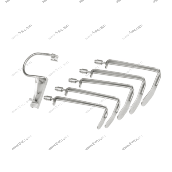 Laryngeal surgical instruments - Anesthesia opening device with optical fiber on the right side
