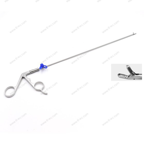 Spinal endoscope - nucleus pulposus forceps - 2.5mm x 330mm -15° long cup